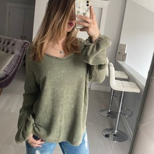 Ruffle Sleeve Top